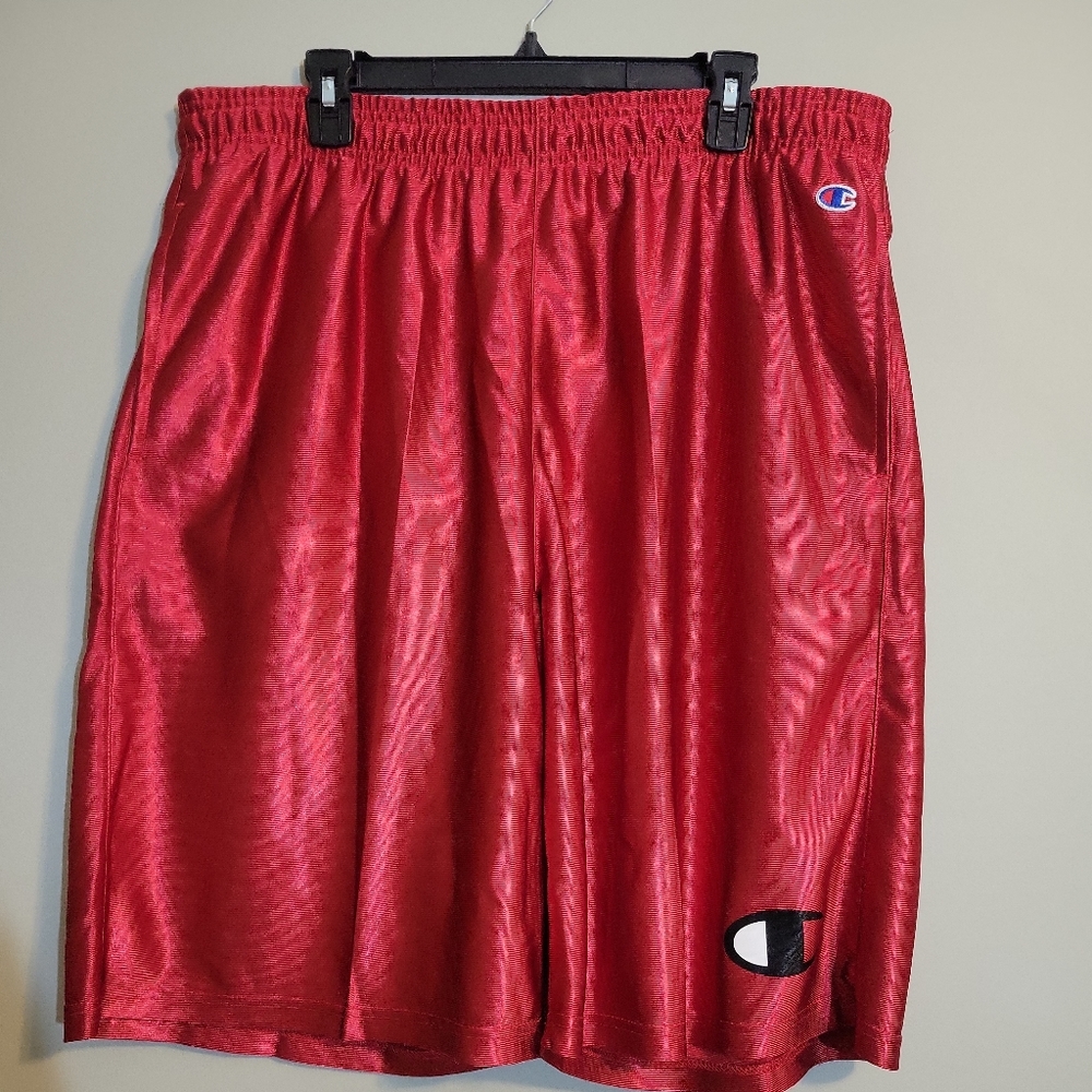 NWOT Champion Shorts Mens 2XL Red Athletic Big&Tall‎ Drawstring Waistline